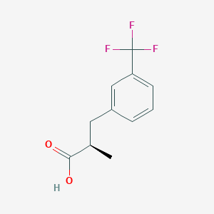 molecular formula C11H11F3O2 B3020003 (2R)-2-Methyl-3-[3-(trifluoromethyl)phenyl]propanoic acid CAS No. 2248173-68-2