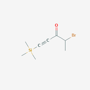 molecular formula C8H13BrOSi B3020018 4-Bromo-1-trimethylsilylpent-1-yn-3-one CAS No. 2092513-14-7