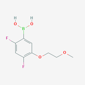 molecular formula C9H11BF2O4 B3020032 2,4-Difluoro-5-(2-methoxyethoxy)phenylboronic acid CAS No. 2096333-23-0