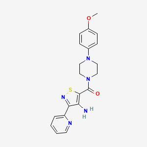 5-{[4-(4-Methoxyphenyl)piperazin-1-yl]carbonyl}-3-pyridin-2-ylisothiazol-4-amine