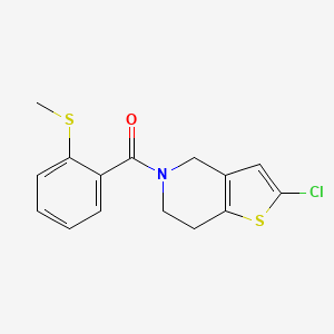 (2-chloro-6,7-dihydrothieno[3,2-c]pyridin-5(4H)-yl)(2-(methylthio)phenyl)methanone