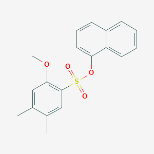 Naphthalen-1-yl 2-methoxy-4,5-dimethylbenzenesulfonate