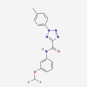 N-(3-(difluoromethoxy)phenyl)-2-(p-tolyl)-2H-tetrazole-5-carboxamide