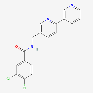 N-([2,3'-bipyridin]-5-ylmethyl)-3,4-dichlorobenzamide