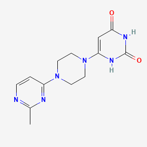molecular formula C13H16N6O2 B3020078 6-(4-(2-methylpyrimidin-4-yl)piperazin-1-yl)pyrimidine-2,4(1H,3H)-dione CAS No. 2320861-94-5