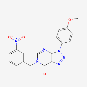 molecular formula C18H14N6O4 B3020080 3-(4-methoxyphenyl)-6-(3-nitrobenzyl)-3H-[1,2,3]triazolo[4,5-d]pyrimidin-7(6H)-one CAS No. 892481-61-7