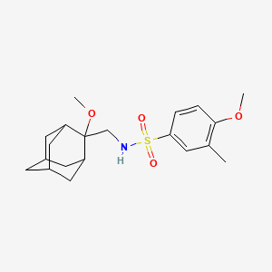 4-methoxy-N-(((1R,3S,5r,7r)-2-methoxyadamantan-2-yl)methyl)-3-methylbenzenesulfonamide