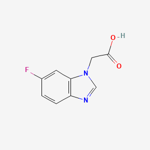molecular formula C9H7FN2O2 B3020084 2-(6-Fluoro-1H-benzo[d]imidazol-1-yl)acetic acid CAS No. 1515850-56-2