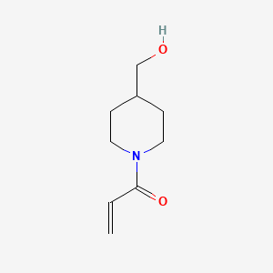 molecular formula C9H15NO2 B3020089 1-[4-(Hydroxymethyl)piperidin-1-yl]prop-2-en-1-one CAS No. 1156157-65-1