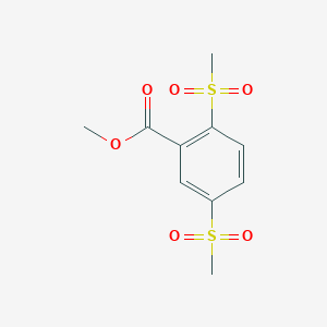 molecular formula C10H12O6S2 B3020099 Methyl 2,5-bis(methylsulfonyl)benzoate CAS No. 1820687-93-1