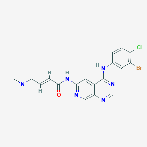 molecular formula C19H18BrClN6O B3020100 Kinase inhibitor-1 CAS No. 2135696-72-7
