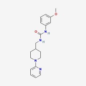 molecular formula C19H24N4O2 B3020107 1-(3-Methoxyphenyl)-3-((1-(pyridin-2-yl)piperidin-4-yl)methyl)urea CAS No. 1235256-53-7