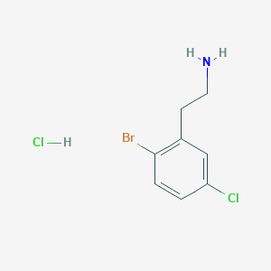molecular formula C8H10BrCl2N B3020114 2-(2-Bromo-5-chlorophenyl)ethan-1-amine hydrochloride CAS No. 1423025-45-9