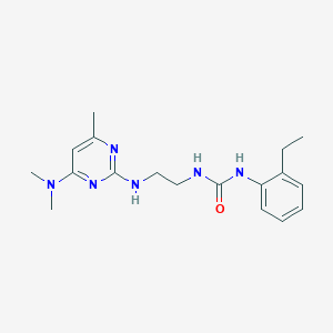 1-(2-((4-(Dimethylamino)-6-methylpyrimidin-2-yl)amino)ethyl)-3-(2-ethylphenyl)urea