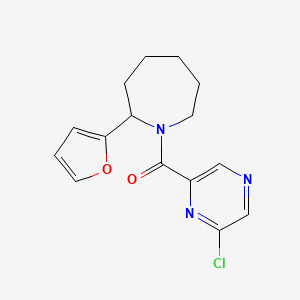 1-(6-Chloropyrazine-2-carbonyl)-2-(furan-2-yl)azepane