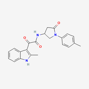 2-(2-methyl-1H-indol-3-yl)-N-[1-(4-methylphenyl)-5-oxopyrrolidin-3-yl]-2-oxoacetamide