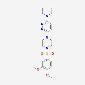 6-(4-((3,4-dimethoxyphenyl)sulfonyl)piperazin-1-yl)-N,N-diethylpyridazin-3-amine