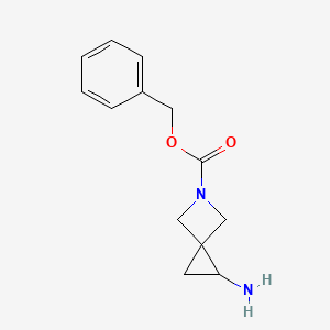 molecular formula C13H16N2O2 B3020153 Benzyl 1-amino-5-azaspiro[2.3]hexane-5-carboxylate CAS No. 1823394-98-4