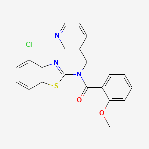 N-(4-chlorobenzo[d]thiazol-2-yl)-2-methoxy-N-(pyridin-3-ylmethyl)benzamide