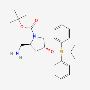 Tert-butyl (2s,4r)-2-(aminomethyl)-4-((tert-butyldiphenylsilyl)oxy)pyrrolidine-1-carboxylate