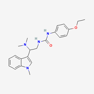 molecular formula C22H28N4O2 B3020161 1-(2-(dimethylamino)-2-(1-methyl-1H-indol-3-yl)ethyl)-3-(4-ethoxyphenyl)urea CAS No. 1396869-81-0