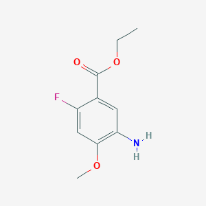 molecular formula C10H12FNO3 B3020174 Ethyl 5-amino-2-fluoro-4-methoxybenzoate CAS No. 2121020-83-3