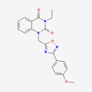 3-ethyl-1-((3-(4-methoxyphenyl)-1,2,4-oxadiazol-5-yl)methyl)quinazoline-2,4(1H,3H)-dione