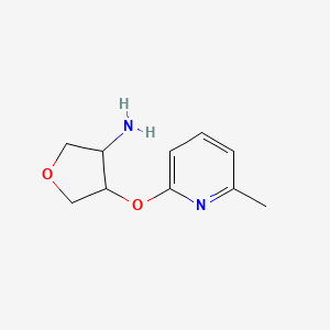 4-[(6-Methylpyridin-2-yl)oxy]oxolan-3-amine
