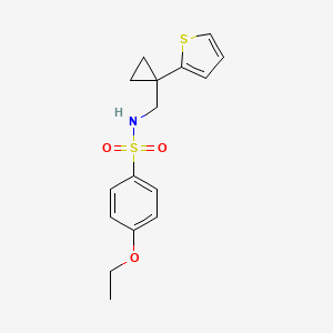4-ethoxy-N-((1-(thiophen-2-yl)cyclopropyl)methyl)benzenesulfonamide