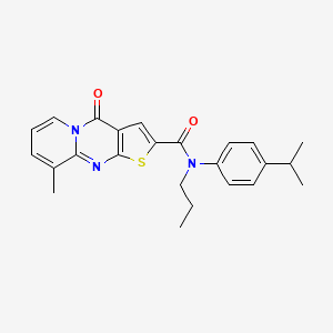 molecular formula C24H25N3O2S B3020202 N-(4-isopropylphenyl)-9-methyl-4-oxo-N-propyl-4H-pyrido[1,2-a]thieno[2,3-d]pyrimidine-2-carboxamide CAS No. 690253-03-3