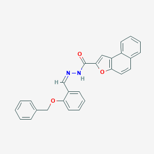 molecular formula C27H20N2O3 B302021 N'-[2-(benzyloxy)benzylidene]naphtho[2,1-b]furan-2-carbohydrazide 