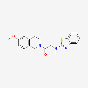 2-(benzo[d]thiazol-2-yl(methyl)amino)-1-(6-methoxy-3,4-dihydroisoquinolin-2(1H)-yl)ethanone
