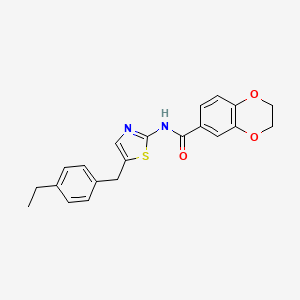 N-[5-(4-ethylbenzyl)-1,3-thiazol-2-yl]-2,3-dihydro-1,4-benzodioxine-6-carboxamide