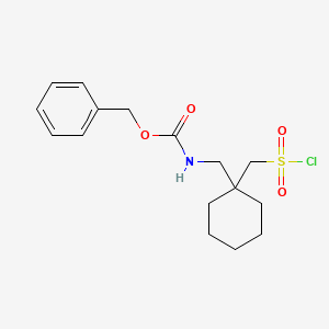 Benzyl N-({1-[(chlorosulfonyl)methyl]cyclohexyl}methyl)carbamate