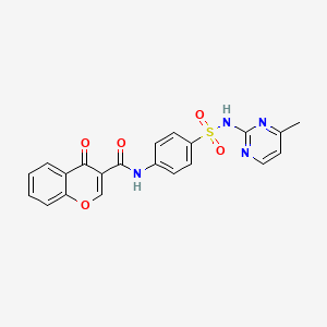 N-[4-[(4-methylpyrimidin-2-yl)sulfamoyl]phenyl]-4-oxochromene-3-carboxamide
