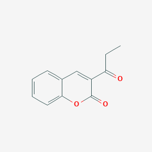 molecular formula C12H10O3 B3020237 3-丙酰基-2H-色满-2-酮 CAS No. 136708-37-7