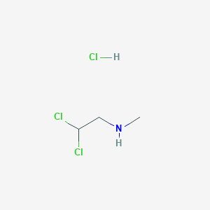 molecular formula C3H8Cl3N B3020243 (2,2-Dichloroethyl)(methyl)amine hydrochloride CAS No. 1803594-22-0