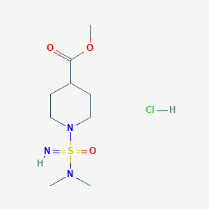 molecular formula C9H20ClN3O3S B3020244 Methyl 1-(dimethylaminosulfonimidoyl)piperidine-4-carboxylate;hydrochloride CAS No. 2344678-18-6