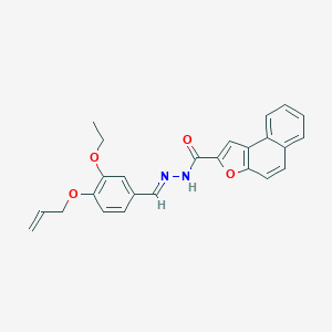 molecular formula C25H22N2O4 B302025 N'-[4-(allyloxy)-3-ethoxybenzylidene]naphtho[2,1-b]furan-2-carbohydrazide 