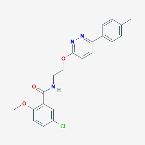 5-chloro-2-methoxy-N-(2-((6-(p-tolyl)pyridazin-3-yl)oxy)ethyl)benzamide