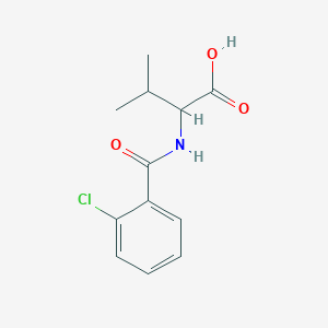 molecular formula C12H14ClNO3 B3020267 2-[(2-Chlorophenyl)formamido]-3-methylbutanoic acid CAS No. 1396967-55-7