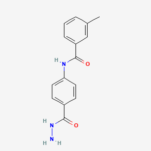 molecular formula C15H15N3O2 B3020273 N-[4-(hydrazinocarbonyl)phenyl]-3-methylbenzamide CAS No. 315249-21-9