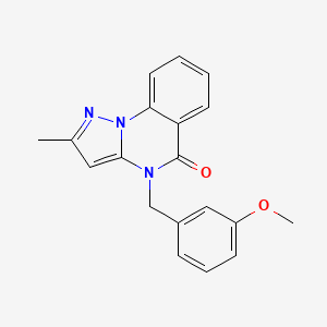 4-(3-methoxybenzyl)-2-methylpyrazolo[1,5-a]quinazolin-5(4H)-one