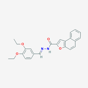 molecular formula C24H22N2O4 B302029 N'-(3,4-diethoxybenzylidene)naphtho[2,1-b]furan-2-carbohydrazide 