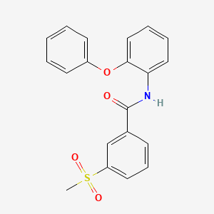 molecular formula C20H17NO4S B3020301 3-methanesulfonyl-N-(2-phenoxyphenyl)benzamide CAS No. 896295-99-1