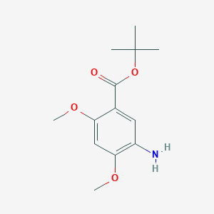 molecular formula C13H19NO4 B3020304 Tert-butyl 5-amino-2,4-dimethoxybenzoate CAS No. 1112984-97-0
