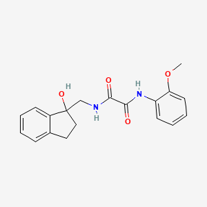 molecular formula C19H20N2O4 B3020311 N1-((1-hydroxy-2,3-dihydro-1H-inden-1-yl)methyl)-N2-(2-methoxyphenyl)oxalamide CAS No. 1351648-57-1