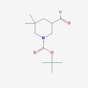 Tert-butyl 5-formyl-3,3-dimethylpiperidine-1-carboxylate