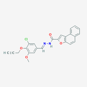 molecular formula C24H17ClN2O4 B302032 N'-[3-chloro-5-methoxy-4-(2-propynyloxy)benzylidene]naphtho[2,1-b]furan-2-carbohydrazide 