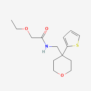 2-ethoxy-N-((4-(thiophen-2-yl)tetrahydro-2H-pyran-4-yl)methyl)acetamide